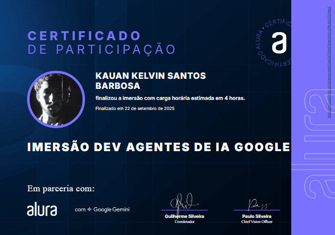 Imersão Dev Agentes de Ia do Google
